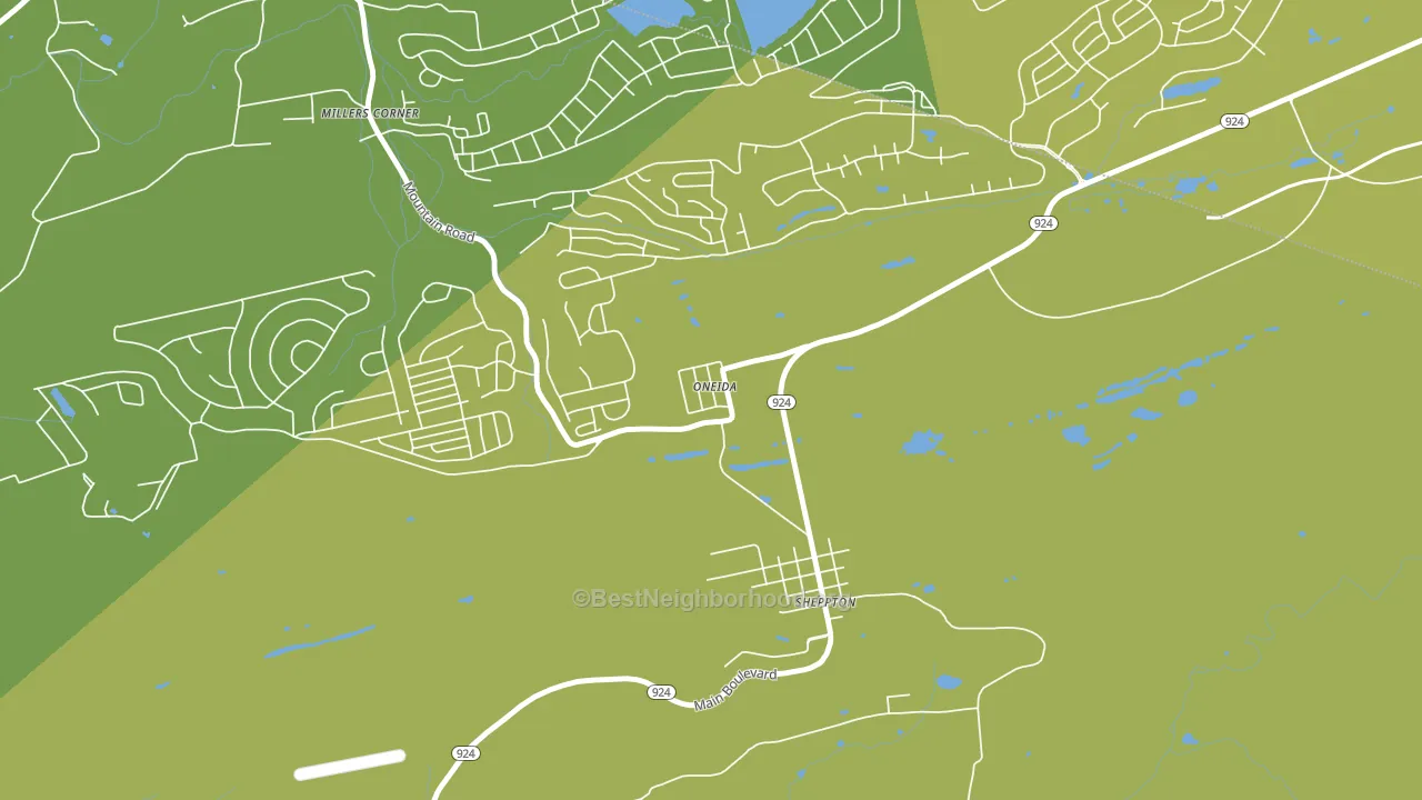 18242, PA block-group voter-turnout map