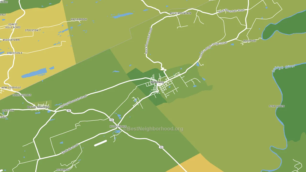 18255, PA block-group voter-turnout map