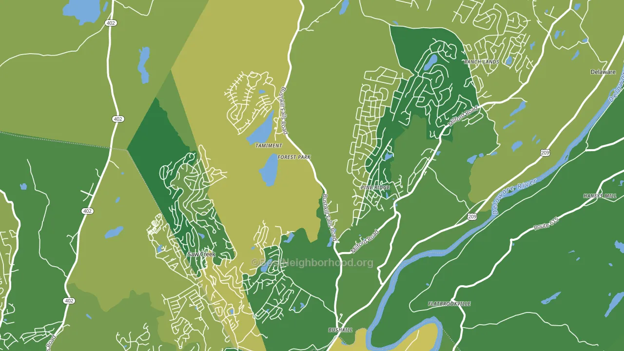 18324, PA block-group voter-turnout map