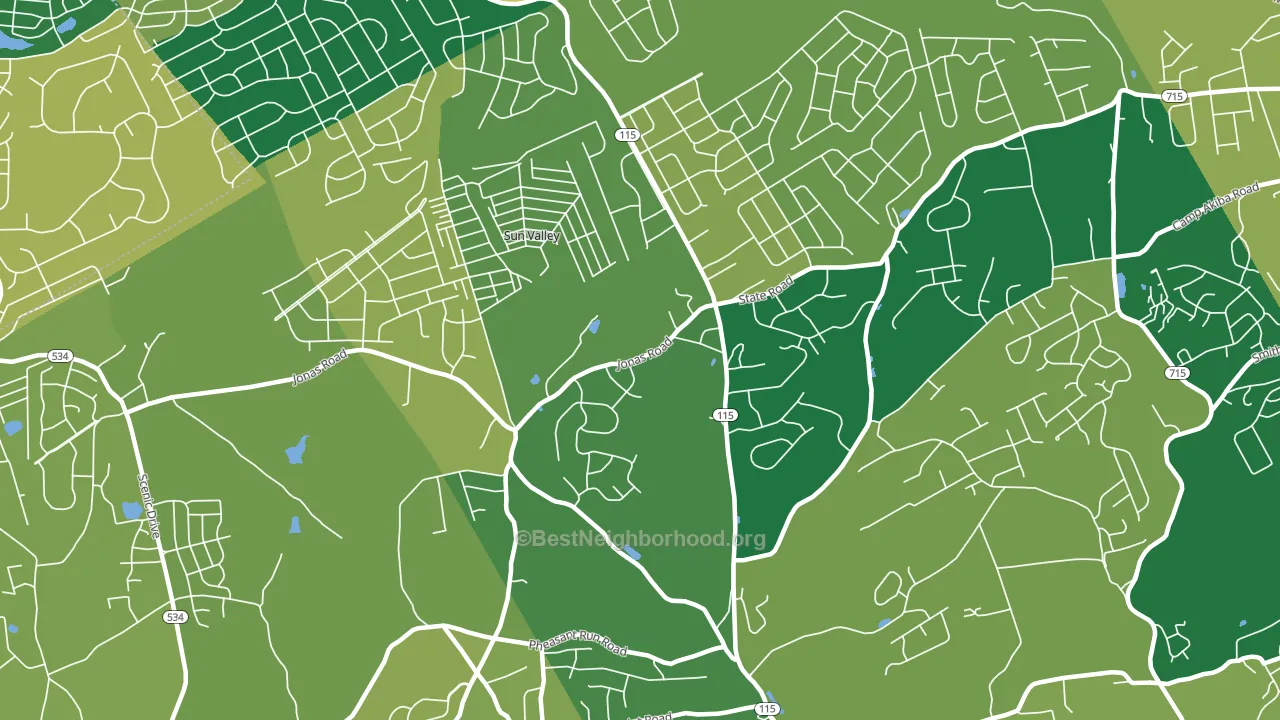 18330, PA block-group voter-turnout map