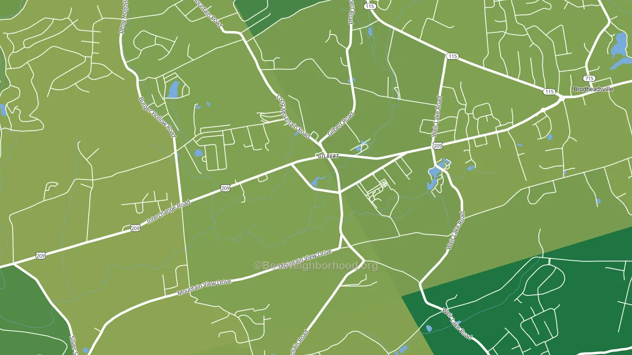 18331, PA block-group voter-turnout map