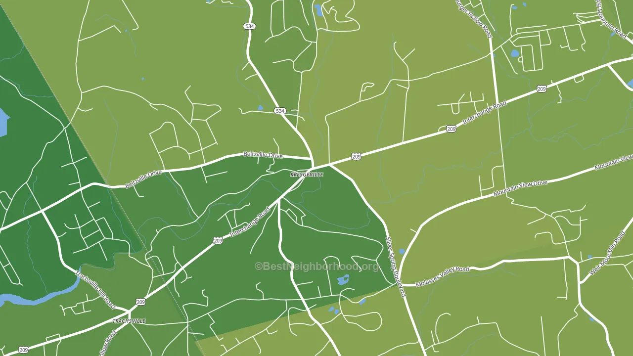 18333, PA block-group voter-turnout map