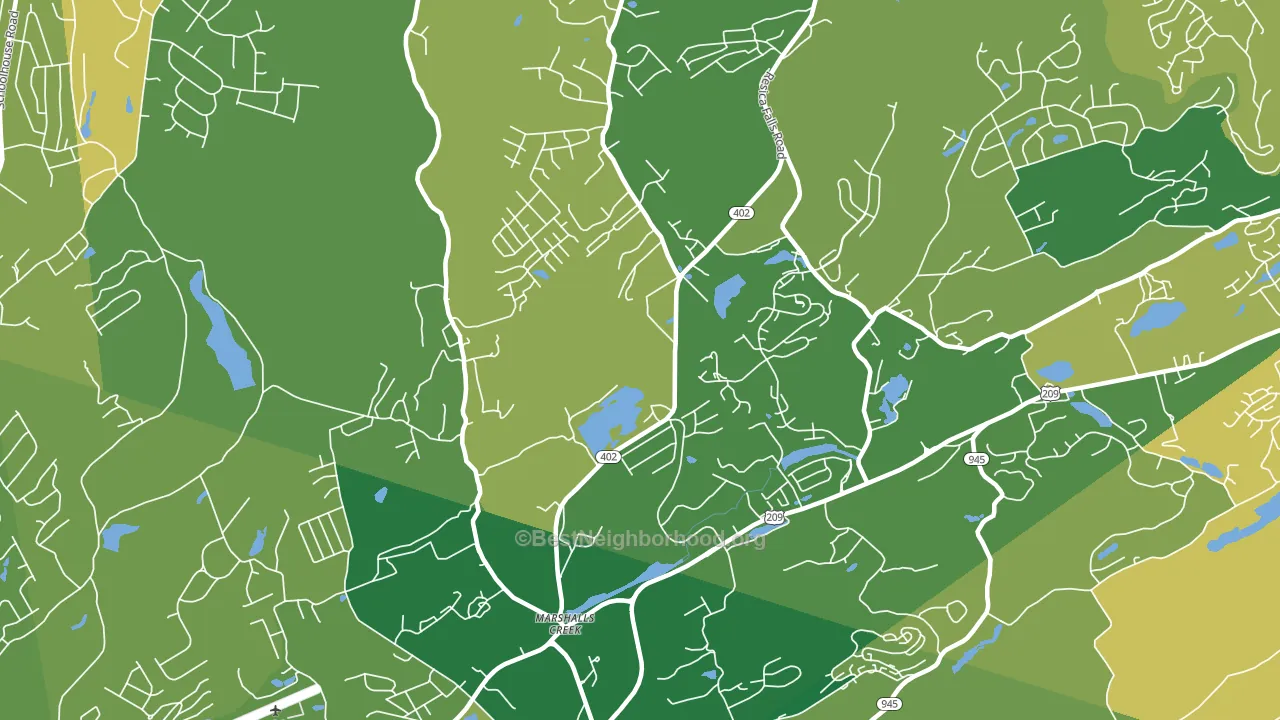 18335, PA block-group voter-turnout map