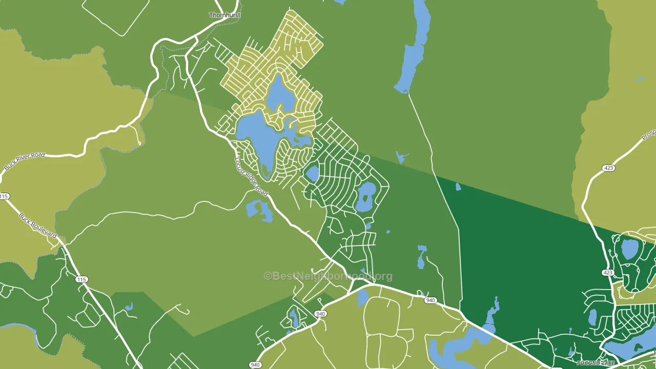 18347, PA block-group voter-turnout map