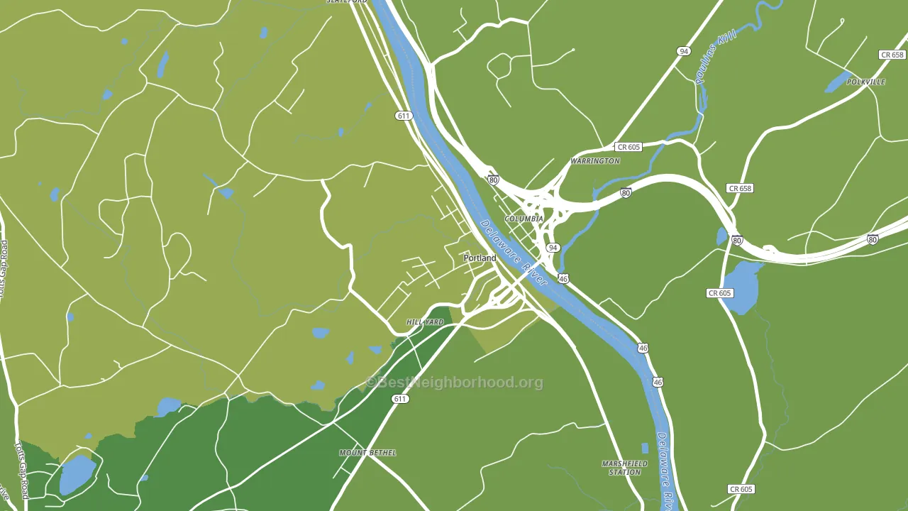 18351, PA block-group voter-turnout map