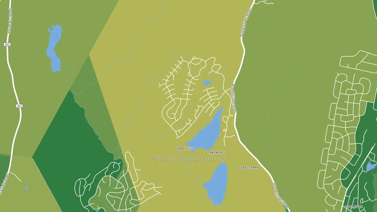 18371, PA block-group voter-turnout map