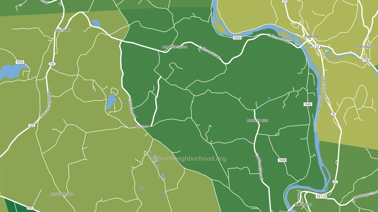 18415, PA block-group voter-turnout map