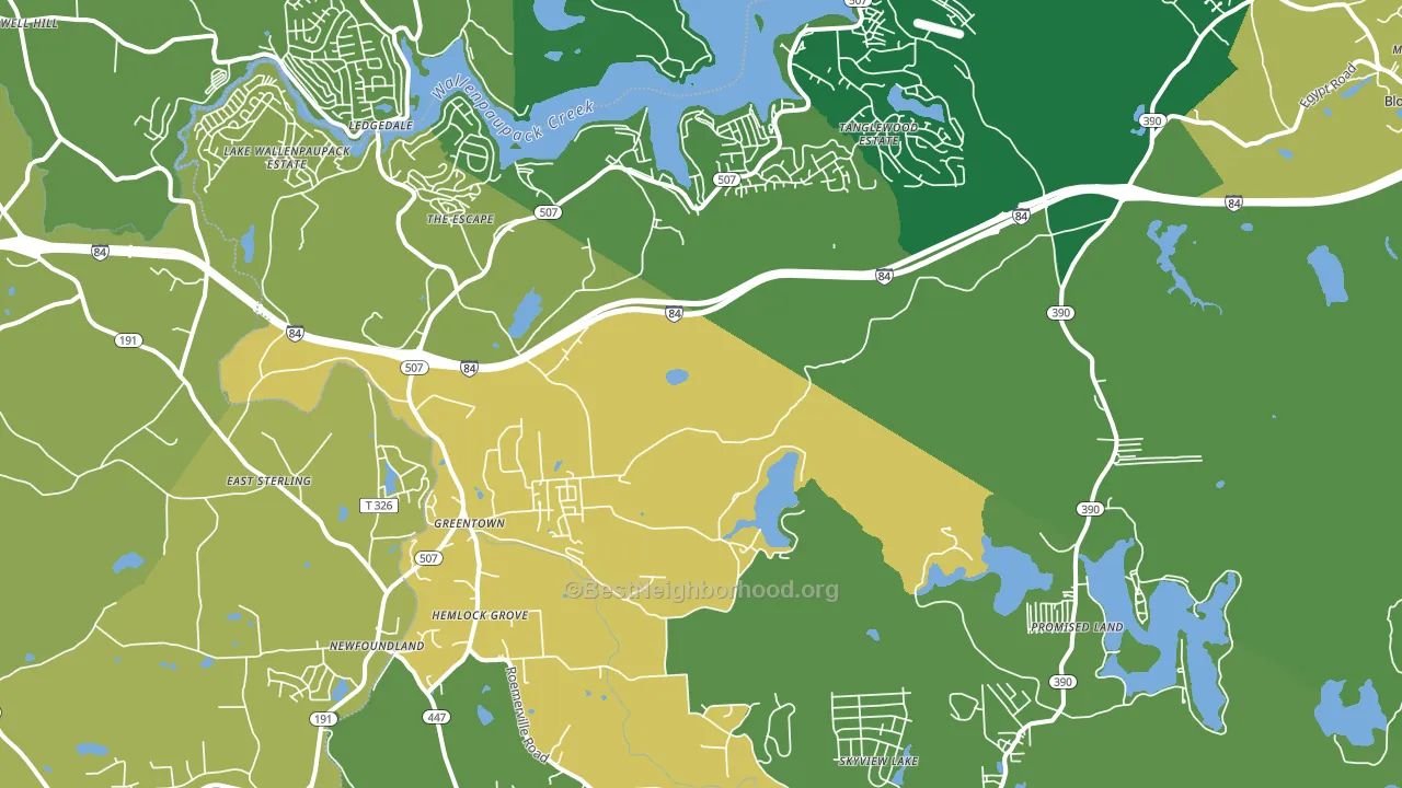 18426, PA block-group voter-turnout map