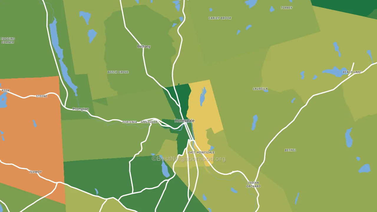 18431, PA block-group voter-turnout map