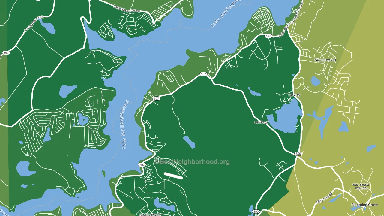 18451, PA block-group voter-turnout map