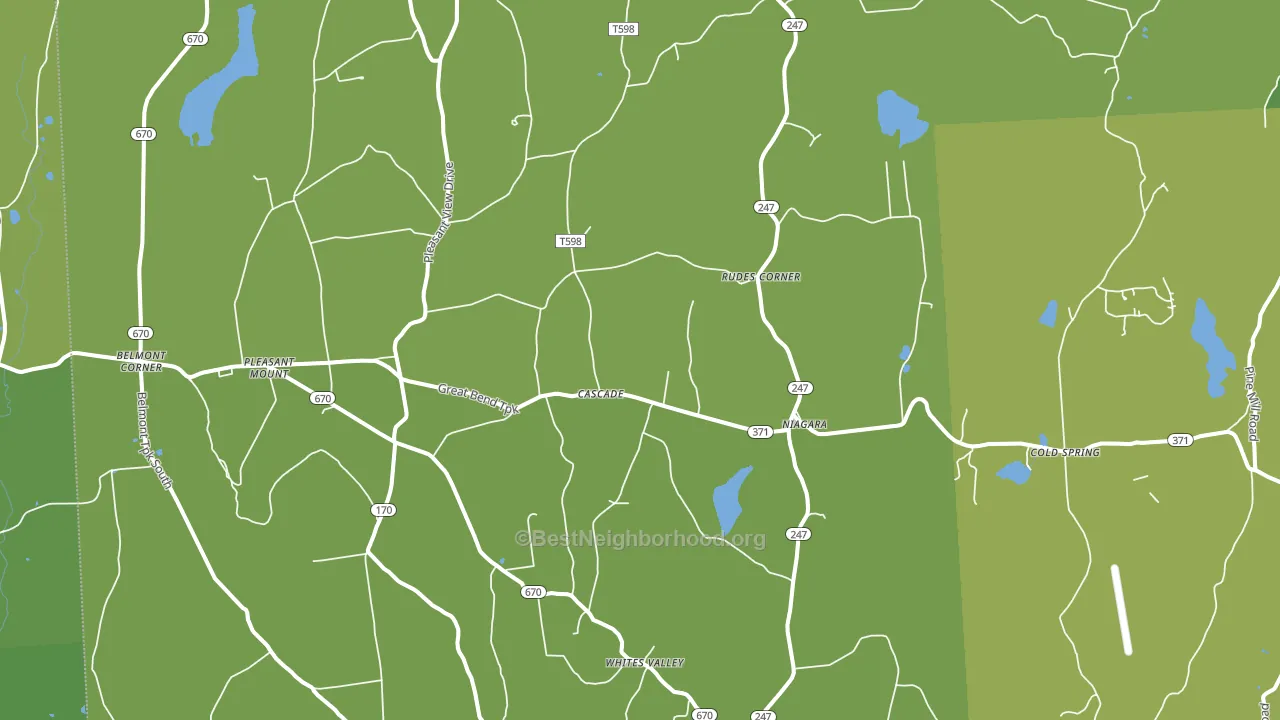 18453, PA block-group voter-turnout map