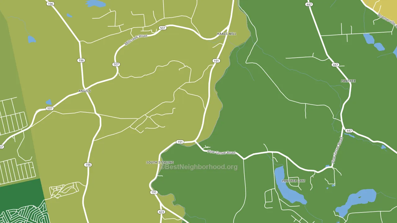 18460, PA block-group voter-turnout map