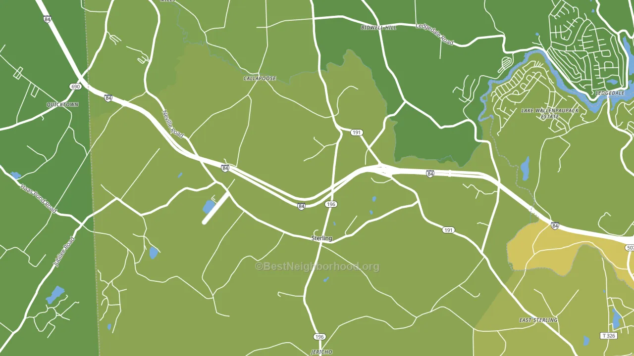 18463, PA block-group voter-turnout map