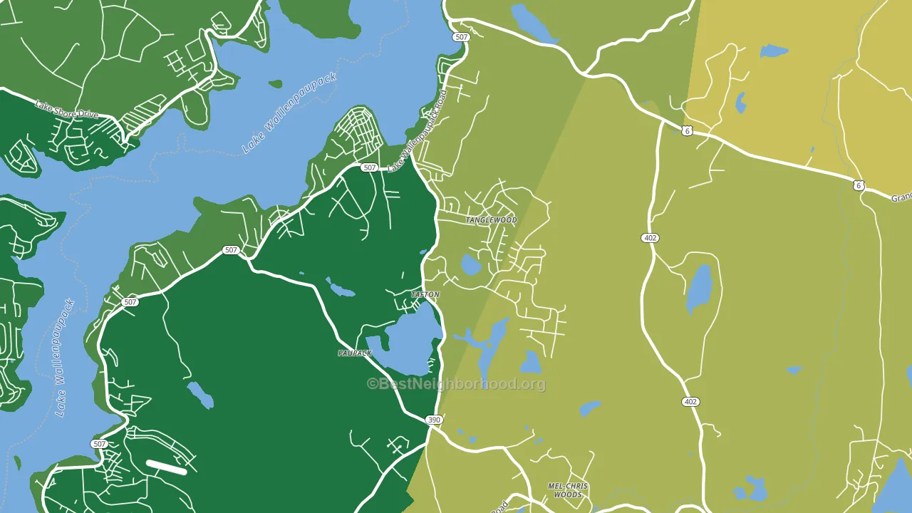 18464, PA block-group voter-turnout map