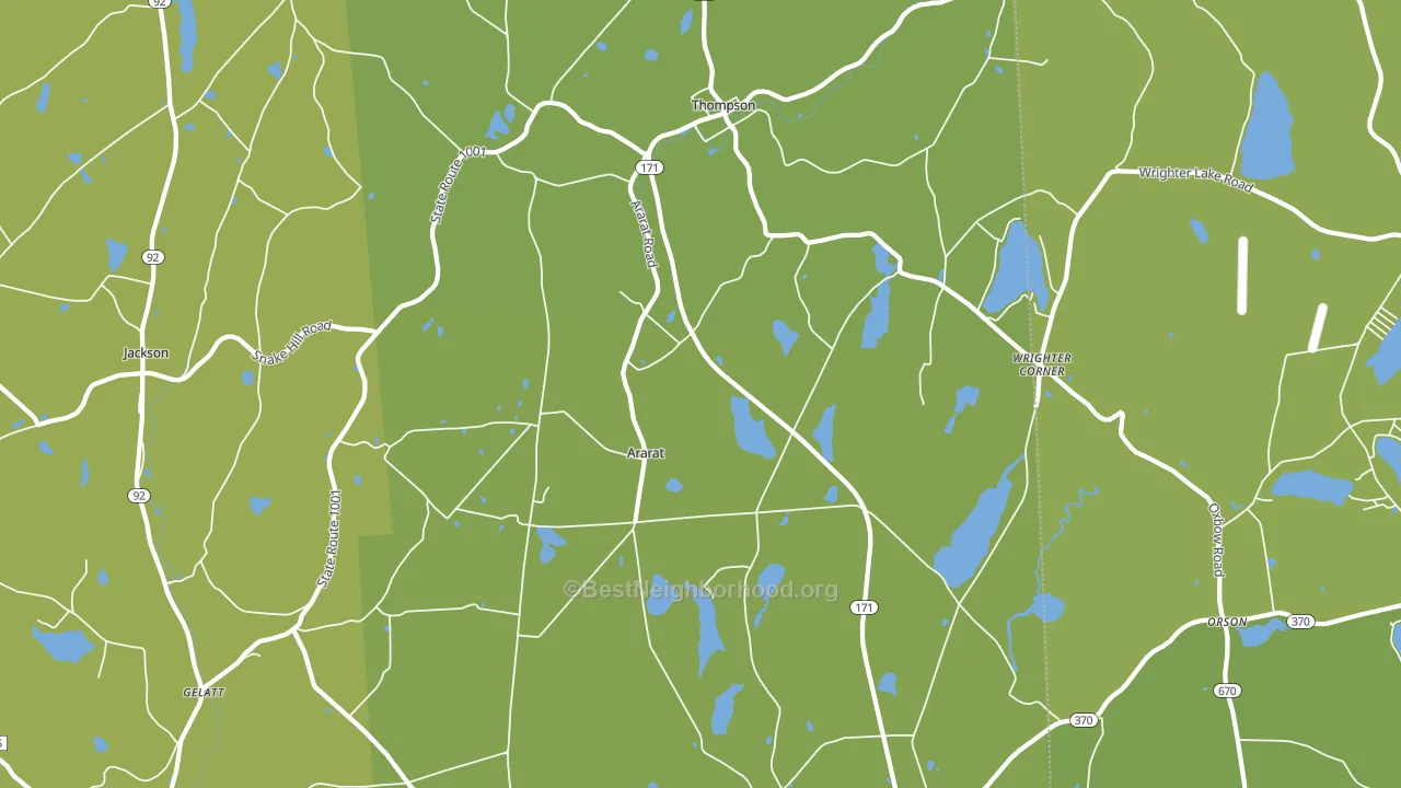 18465, PA block-group voter-turnout map