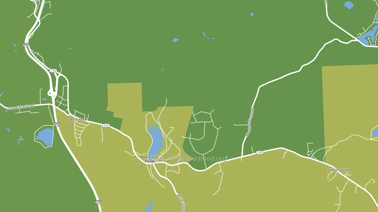 18602, PA block-group voter-turnout map