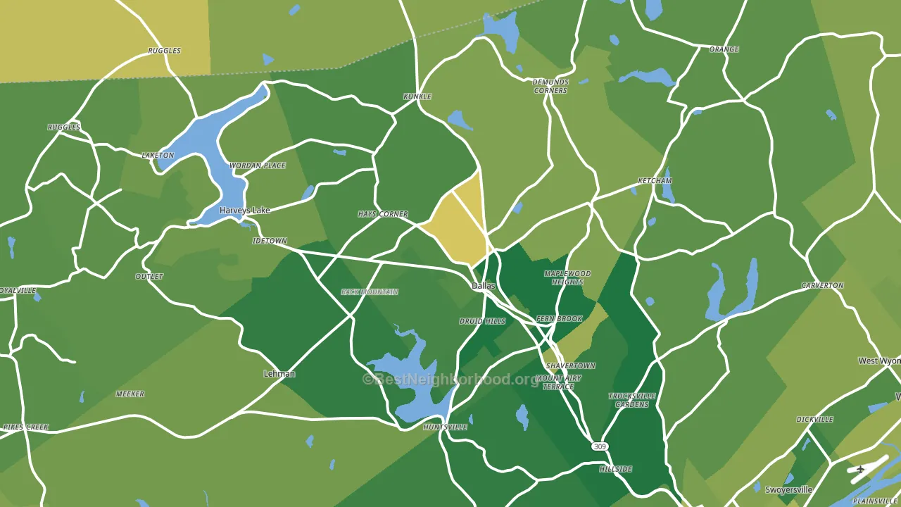 18612, PA block-group voter-turnout map