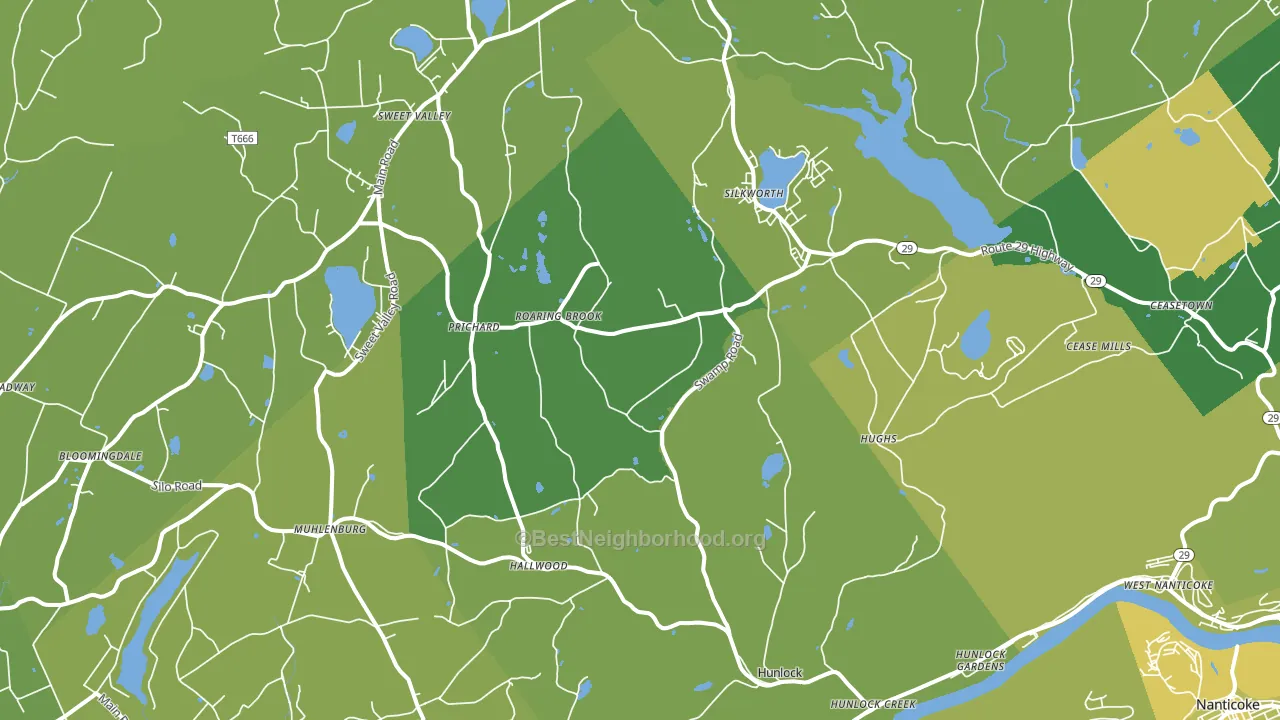 18621, PA block-group voter-turnout map
