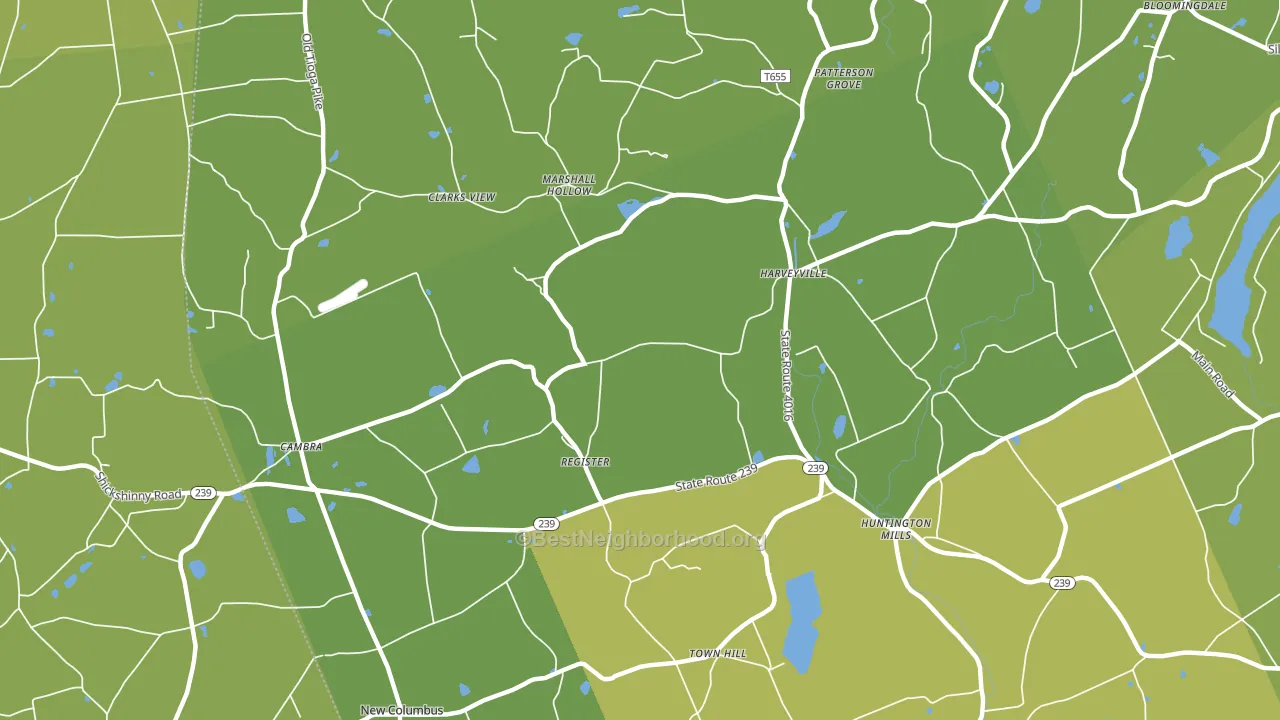 18622, PA block-group voter-turnout map