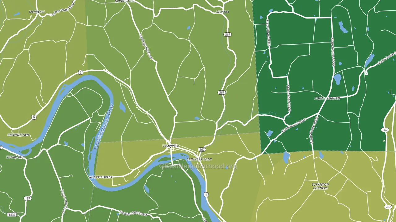 18623, PA block-group voter-turnout map