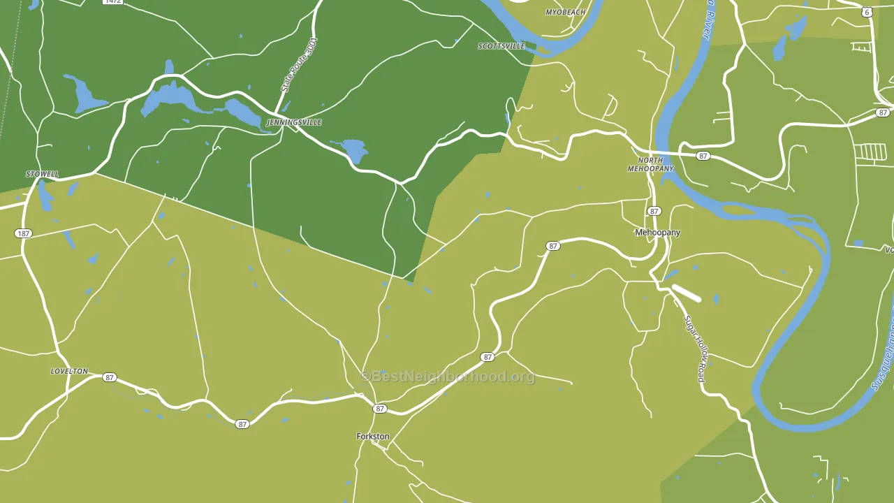 18629, PA block-group voter-turnout map