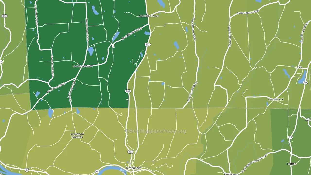 18630, PA block-group voter-turnout map
