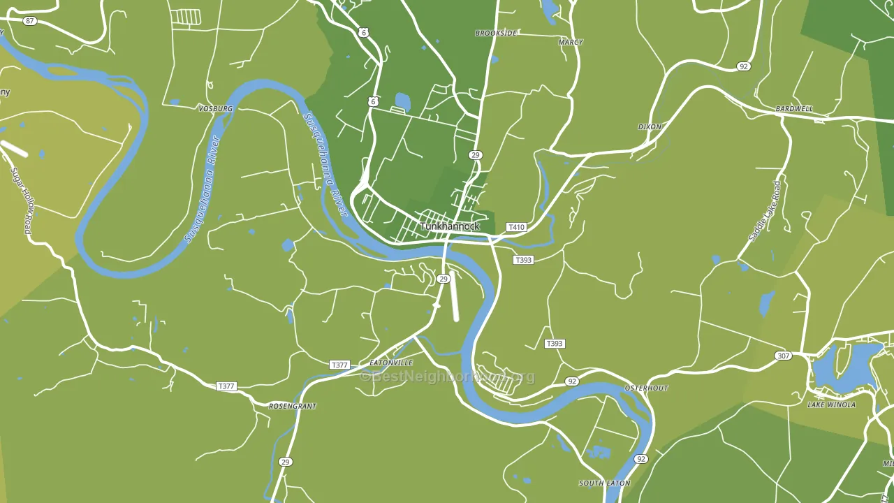 18657, PA block-group voter-turnout map