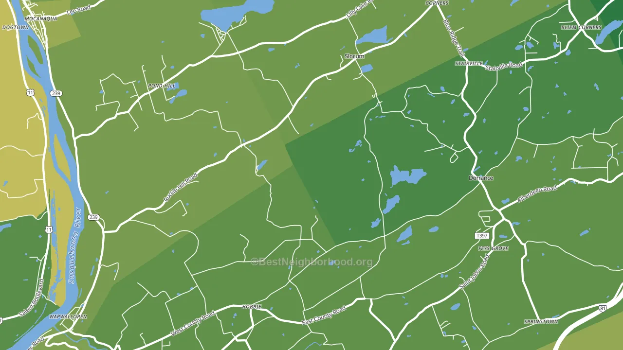 18660, PA block-group voter-turnout map