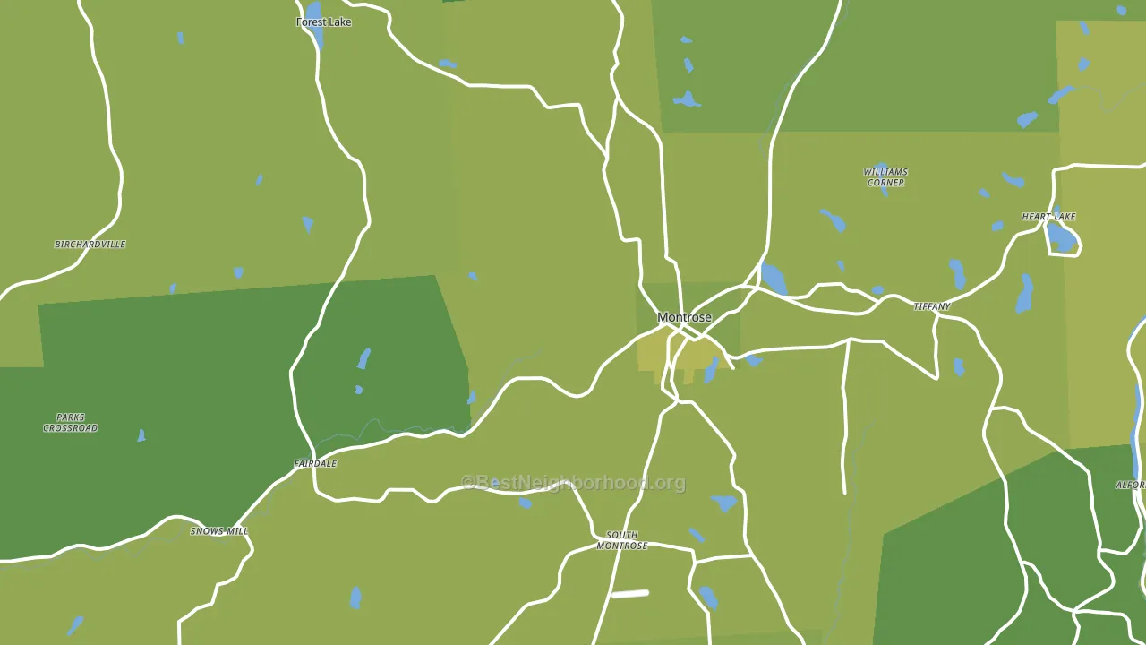 18801, PA block-group voter-turnout map