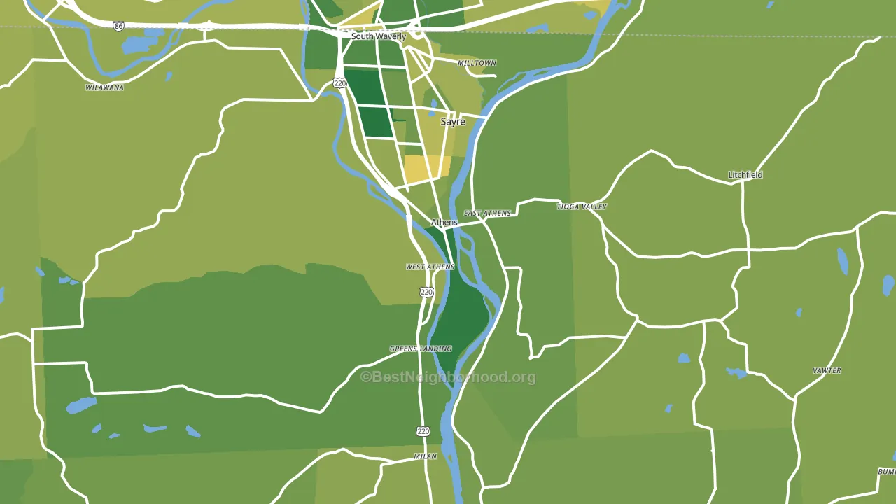 18810, PA block-group voter-turnout map