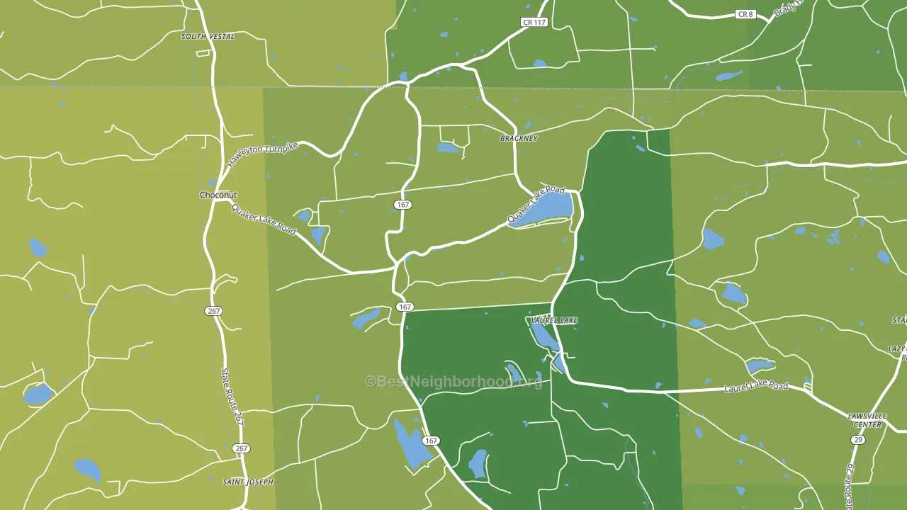 18812, PA block-group voter-turnout map