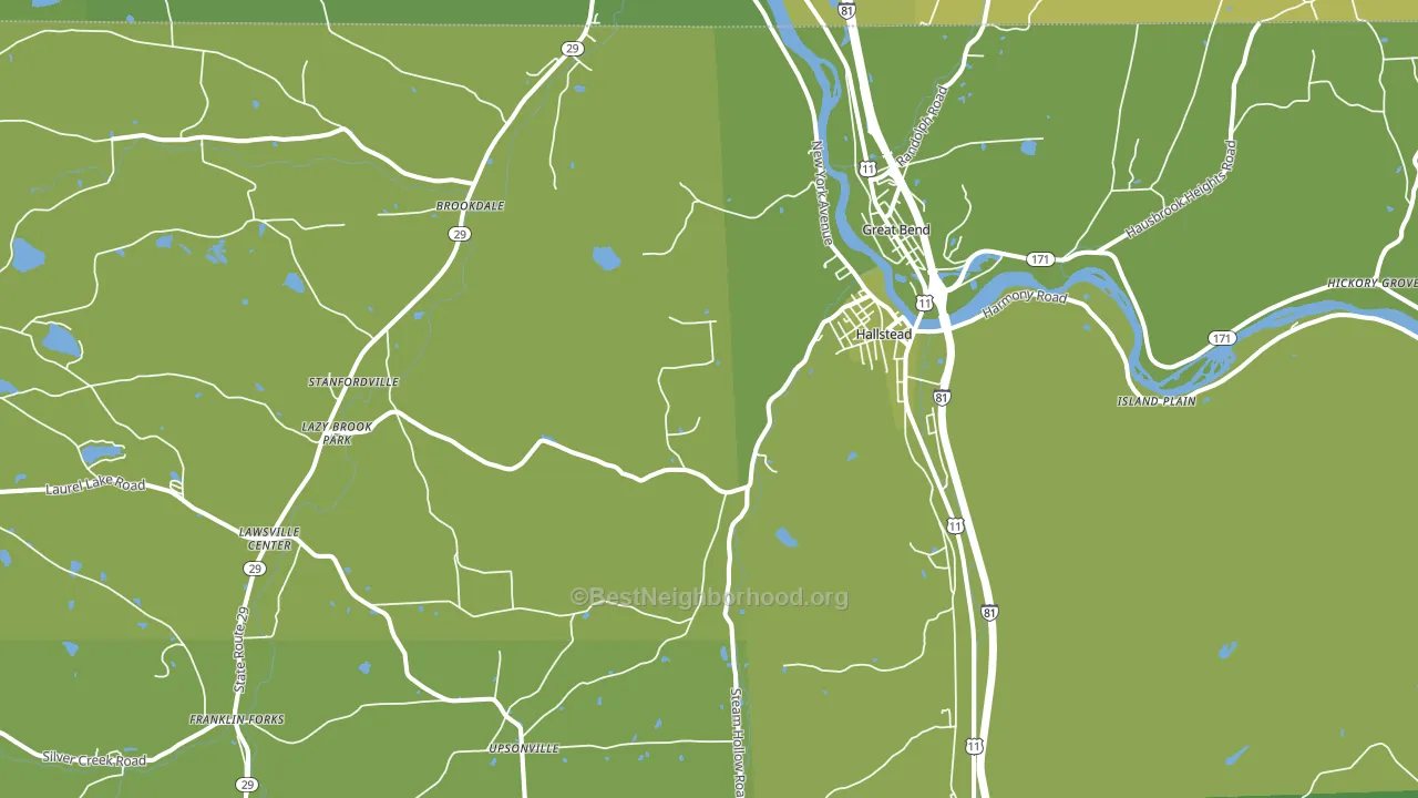 18822, PA block-group voter-turnout map
