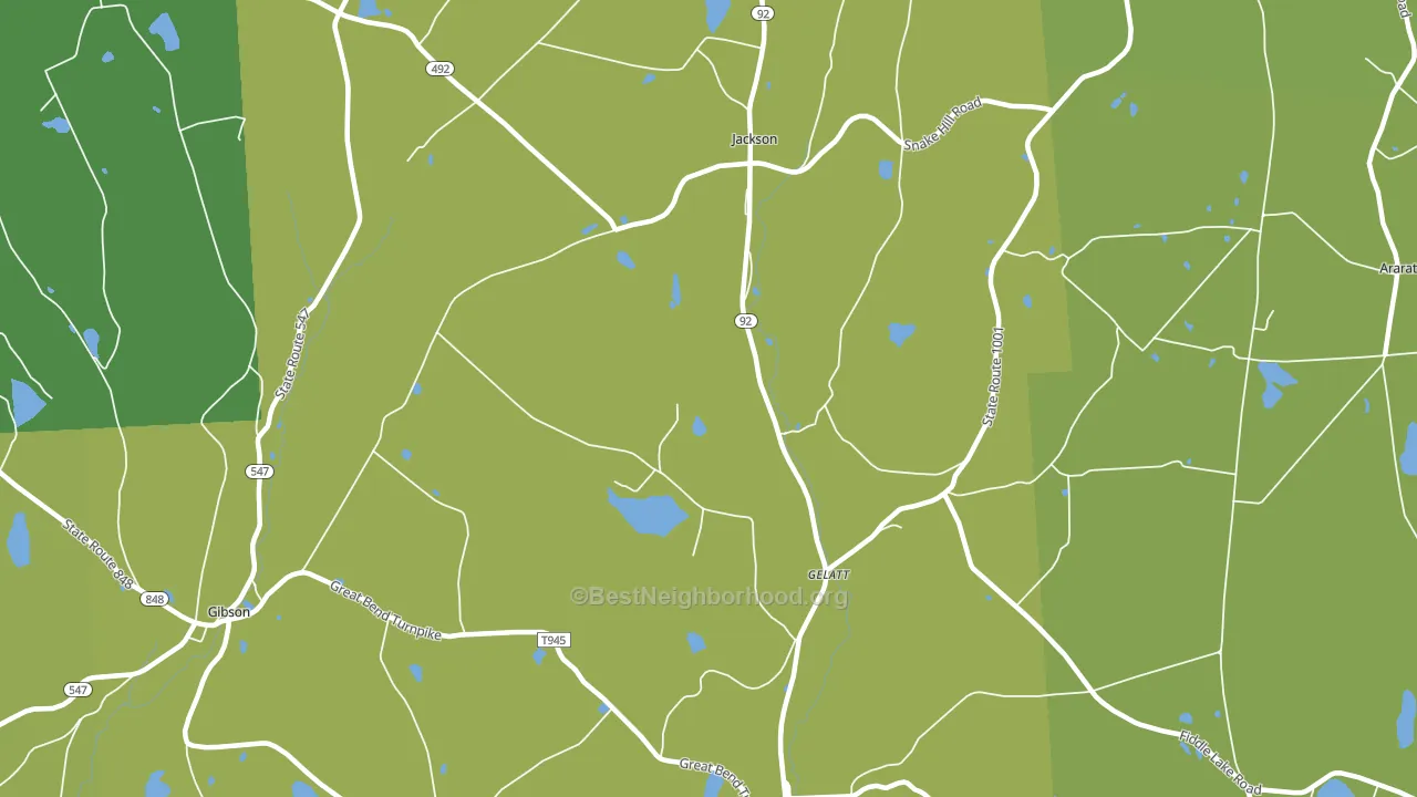 18825, PA block-group voter-turnout map