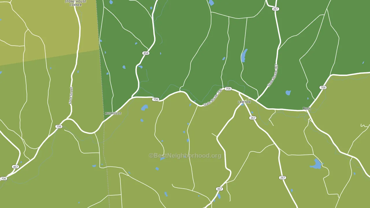 18828, PA block-group voter-turnout map