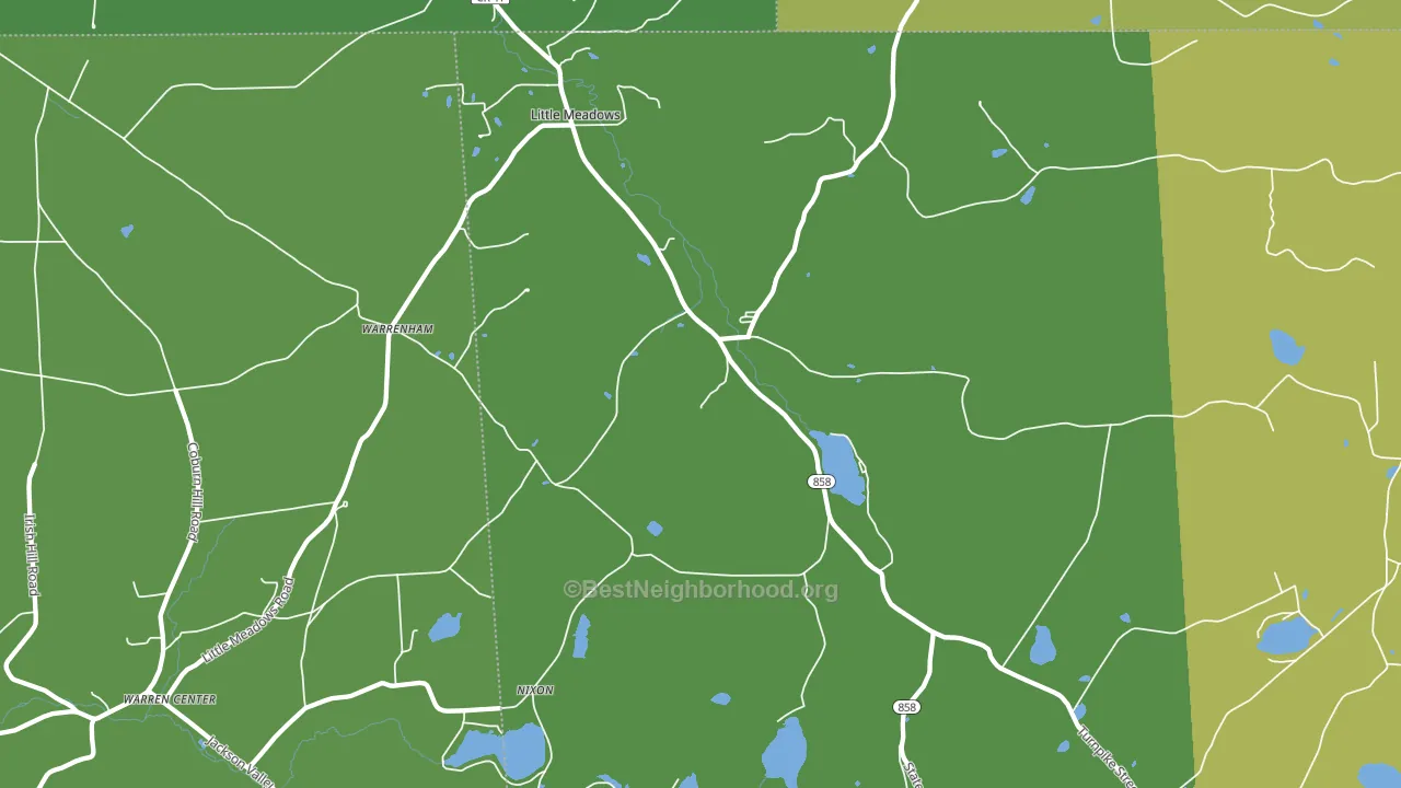 18830, PA block-group voter-turnout map