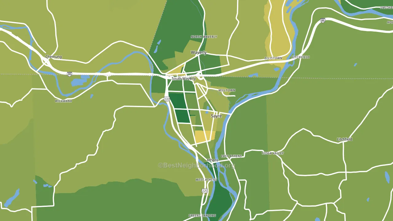 18840, PA block-group voter-turnout map