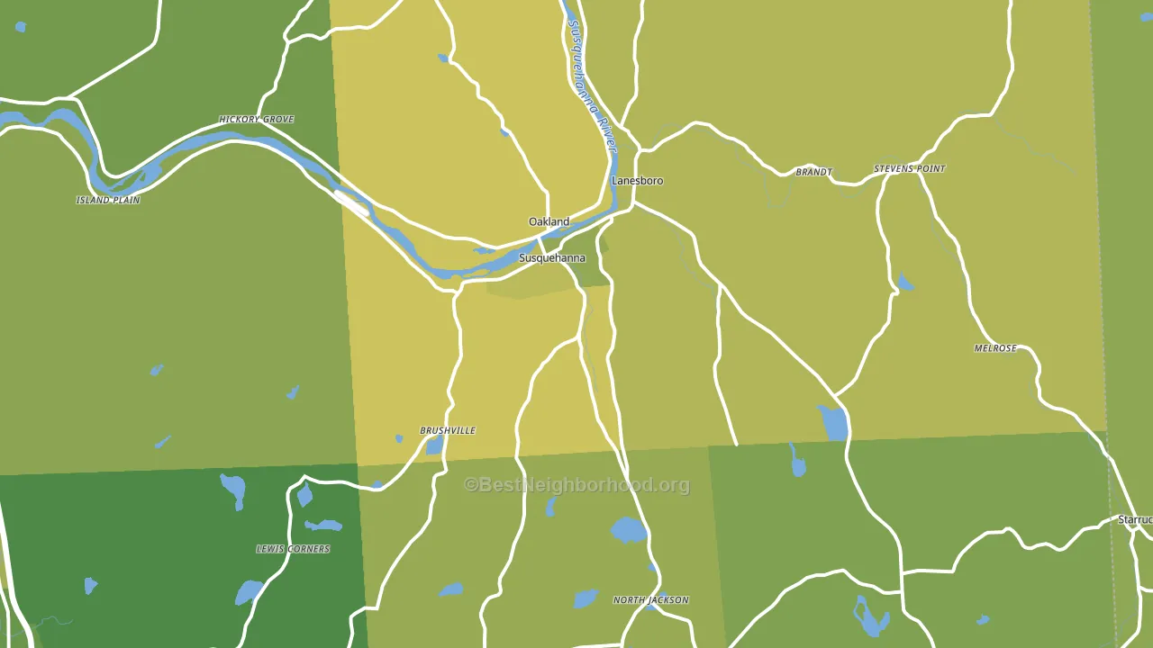 18847, PA block-group voter-turnout map