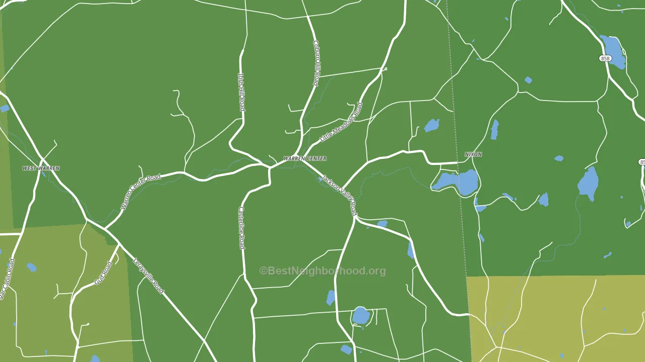 18851, PA block-group voter-turnout map