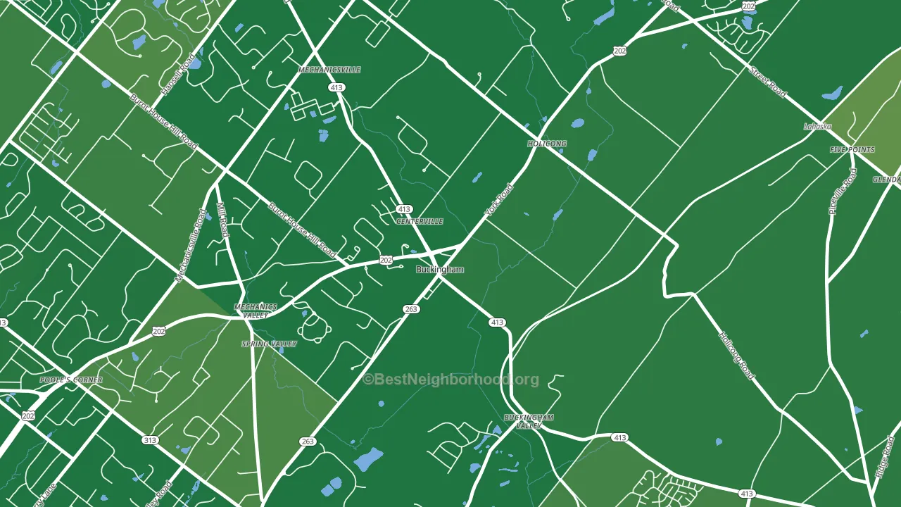 18912, PA block-group voter-turnout map