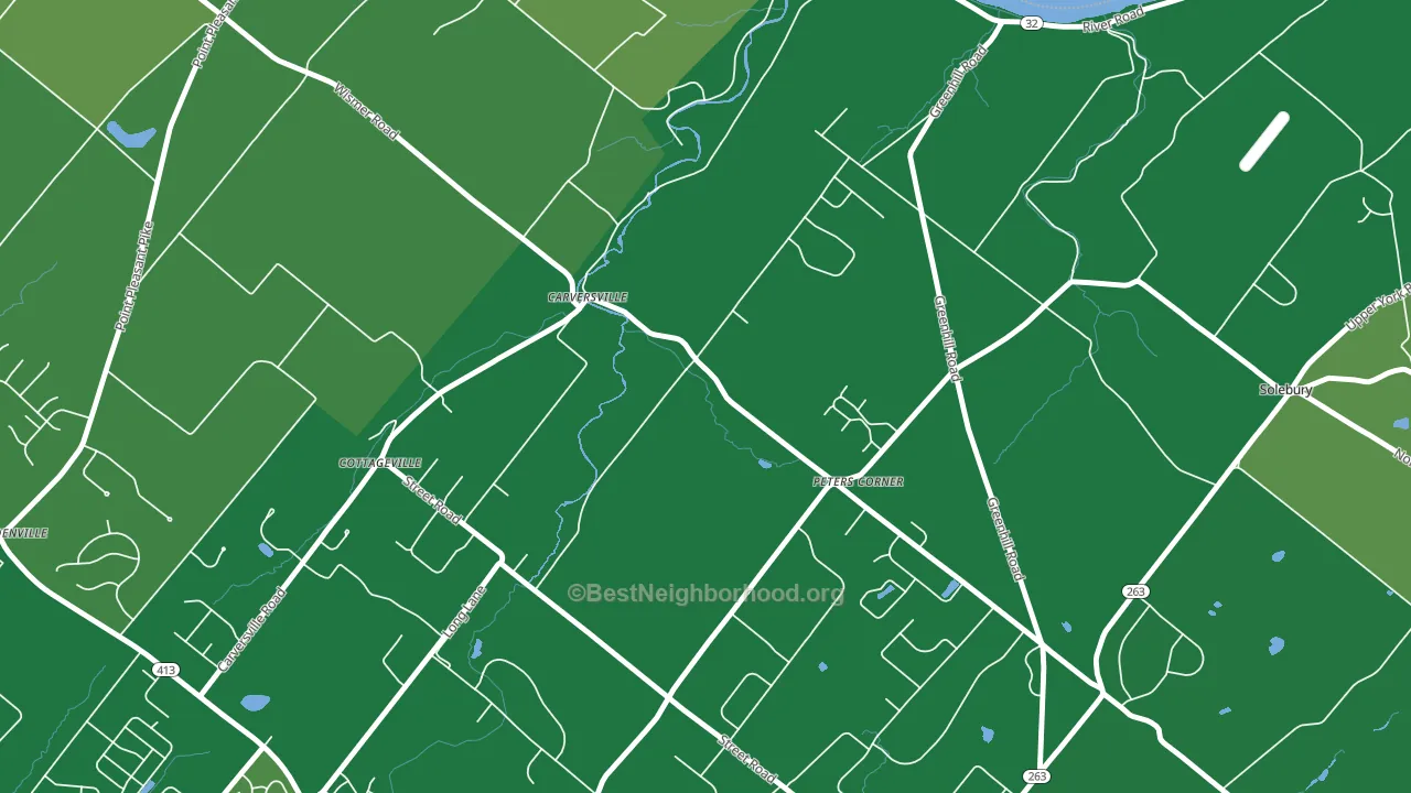 18913, PA block-group voter-turnout map