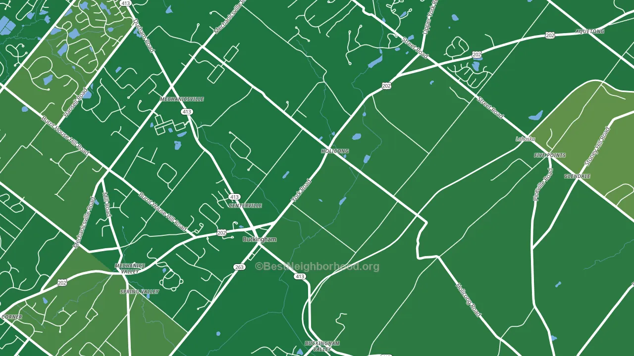 18928, PA block-group voter-turnout map