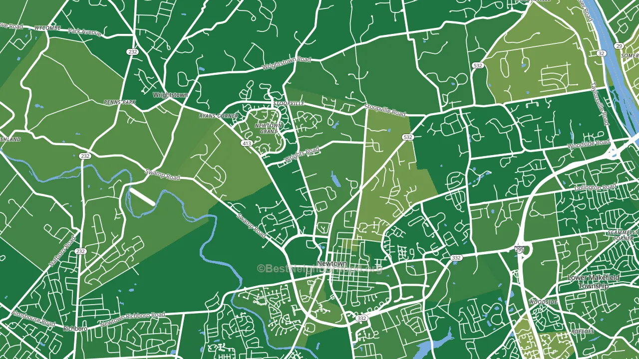 18940, PA block-group voter-turnout map