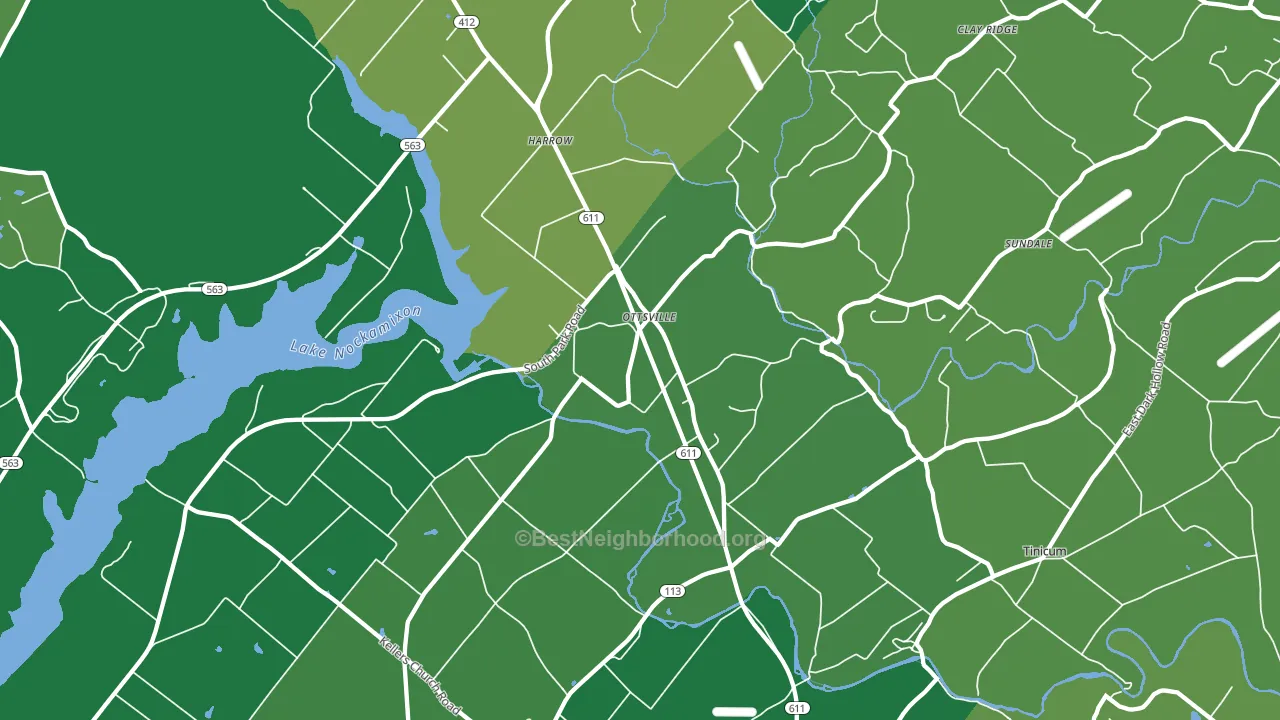18942, PA block-group voter-turnout map