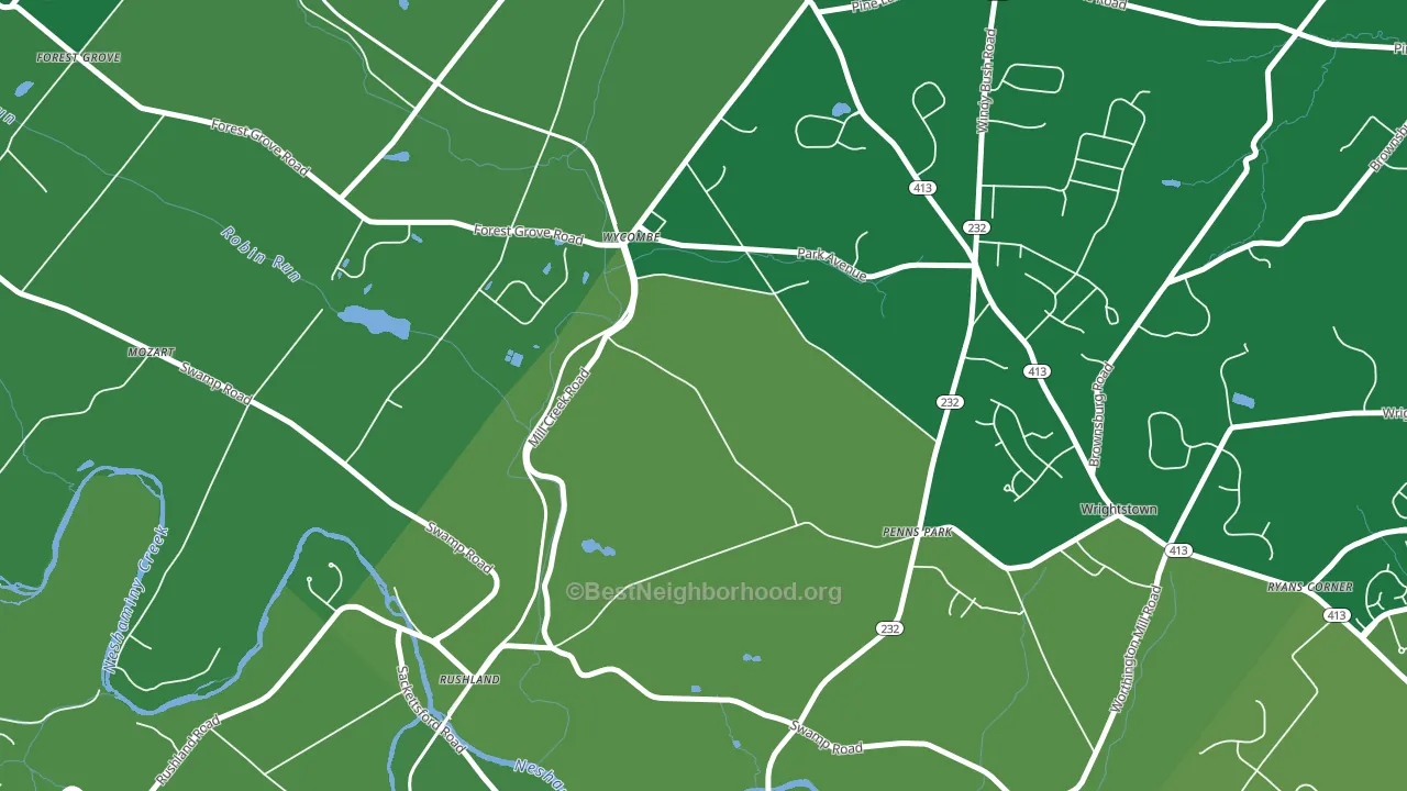 18980, PA block-group voter-turnout map