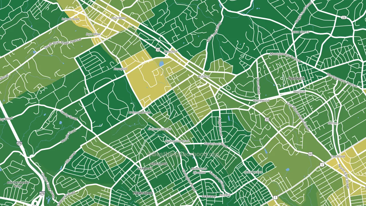 19003, PA block-group voter-turnout map