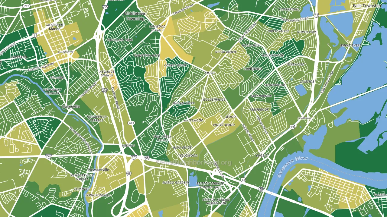 19057, PA block-group voter-turnout map