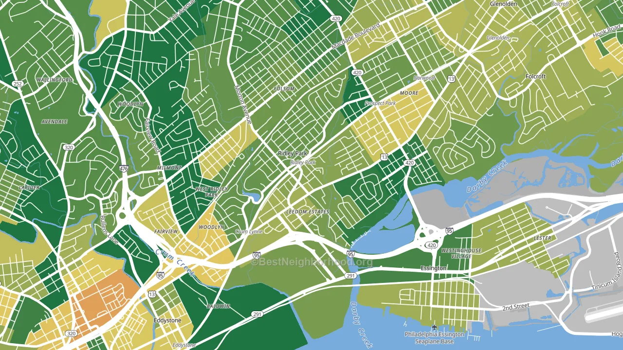 19078, PA block-group voter-turnout map