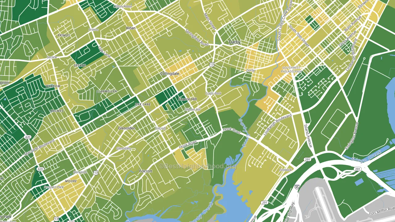 19079, PA block-group voter-turnout map