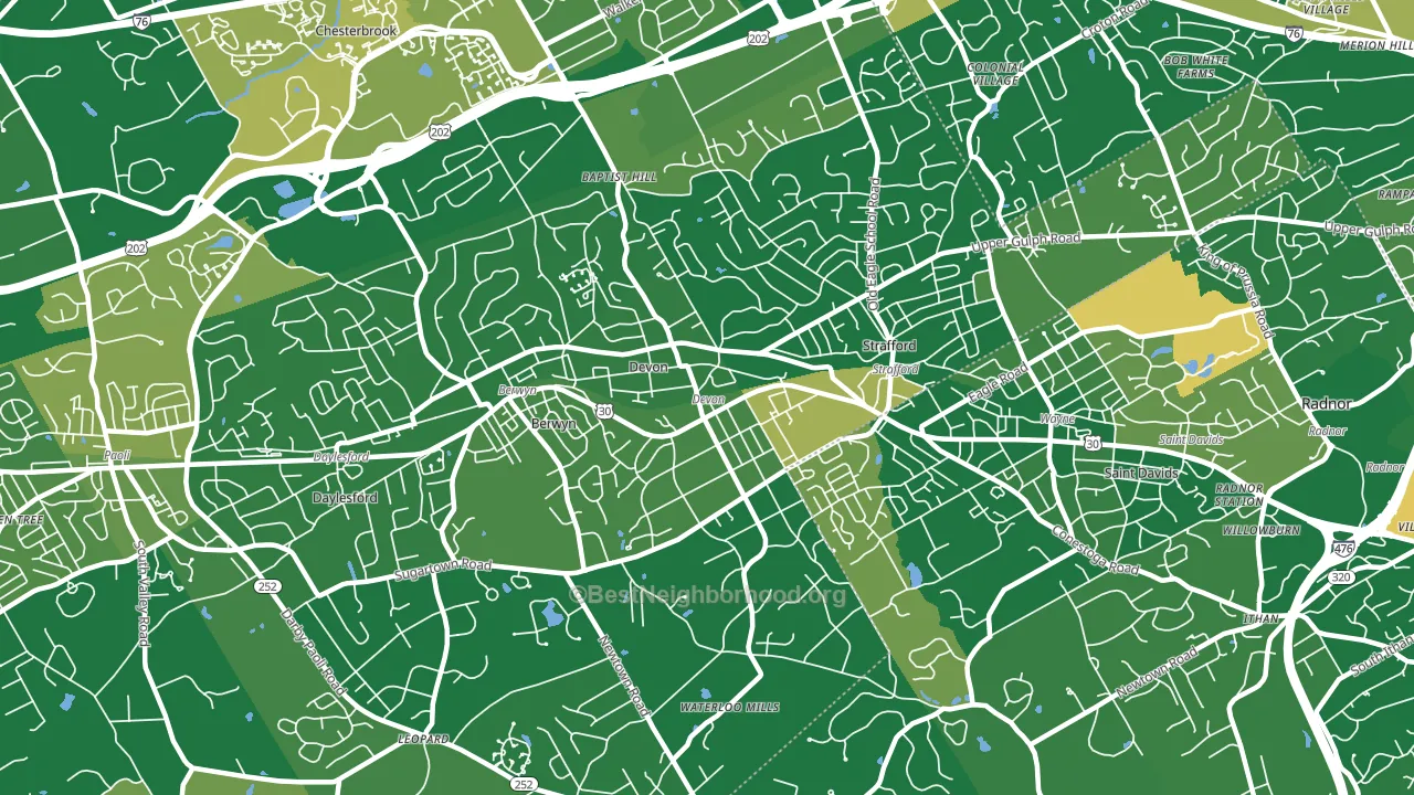 19333, PA block-group voter-turnout map