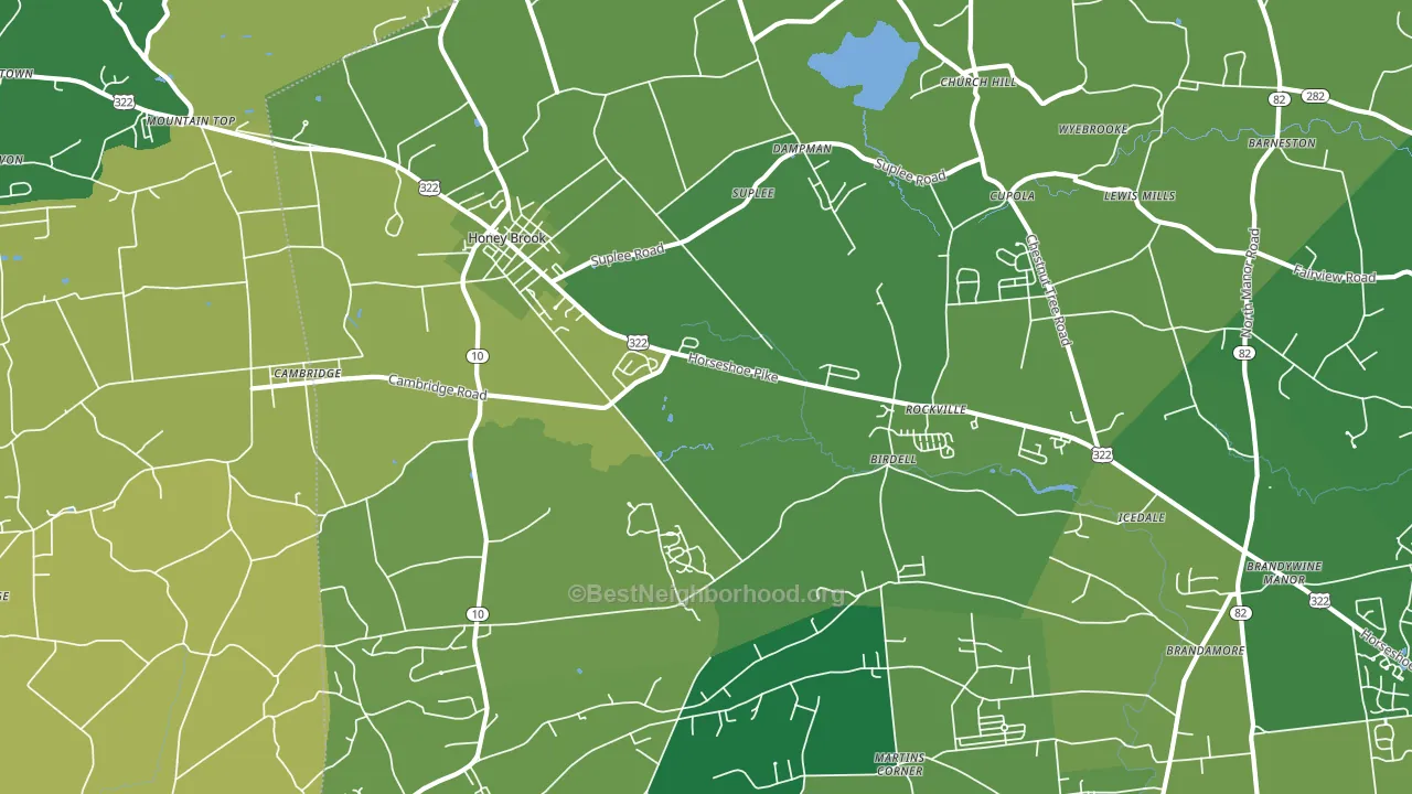 19344, PA block-group voter-turnout map